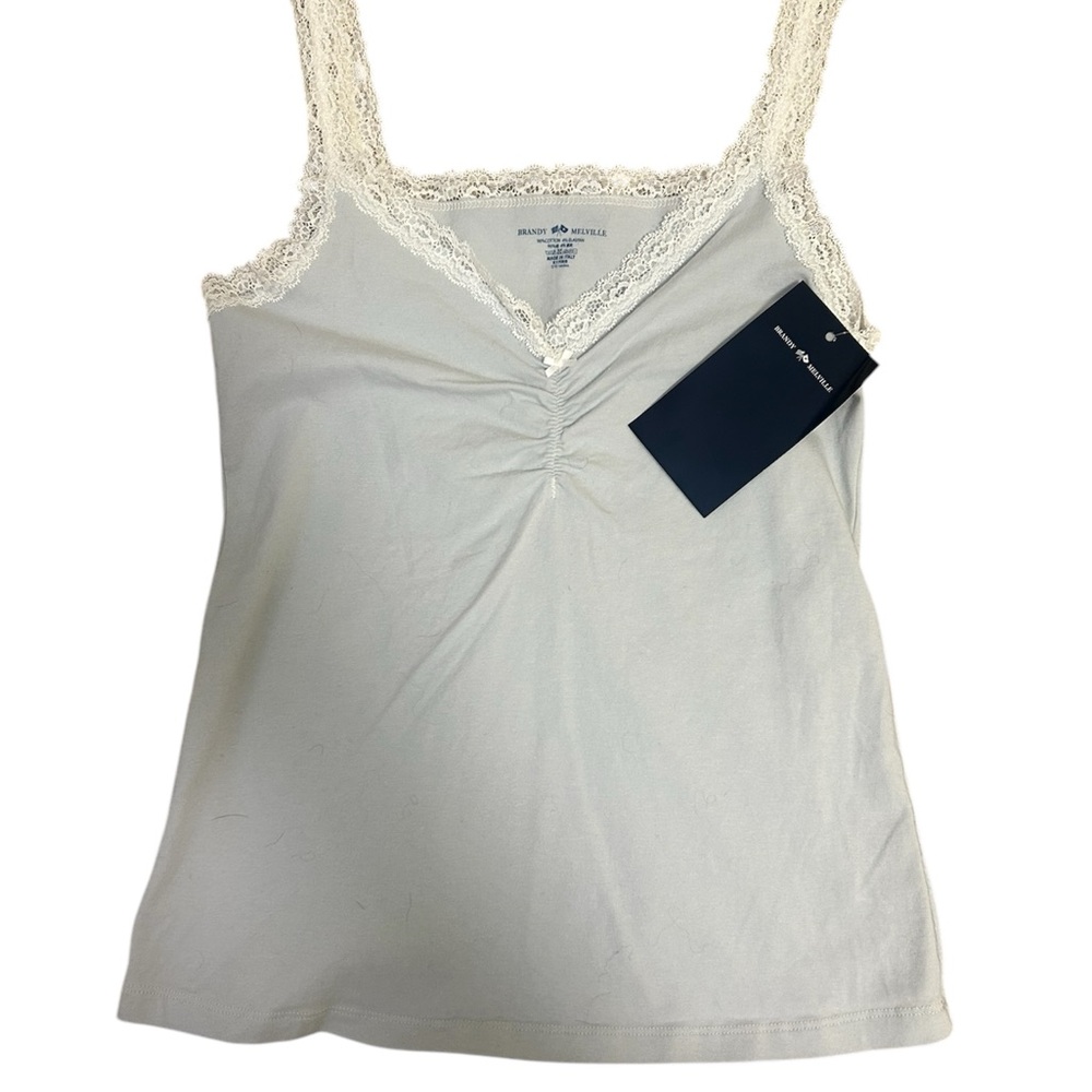 Brandy Melville Lace Trim Tank Top